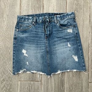 Blank NYC denim mini skirt